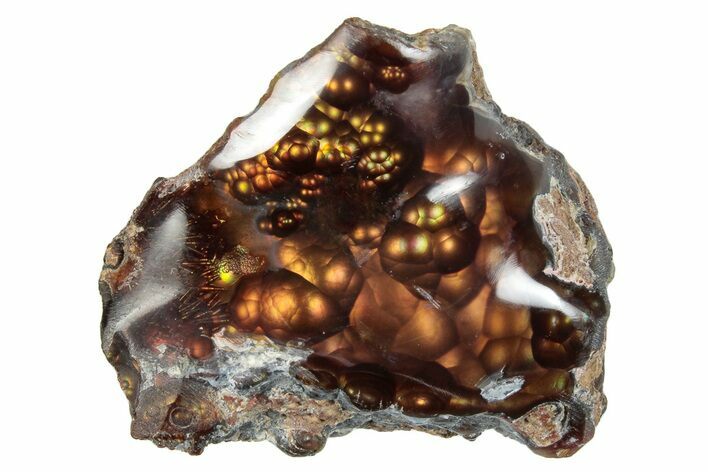 Polished Fire Agate - Calvillo Mines, Mexico #277878
